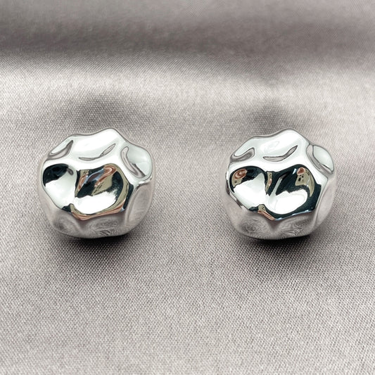 Rhodium Gold Filled Stud Earring, Polished, Rhodium Finish