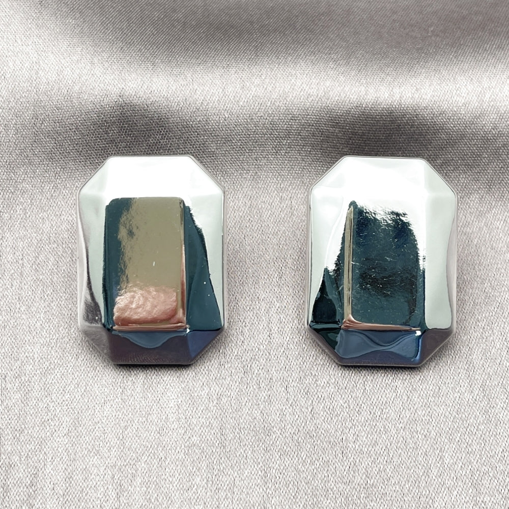 Rhodium Gold Filled Stud Earring, Polished, Rhodium Finish