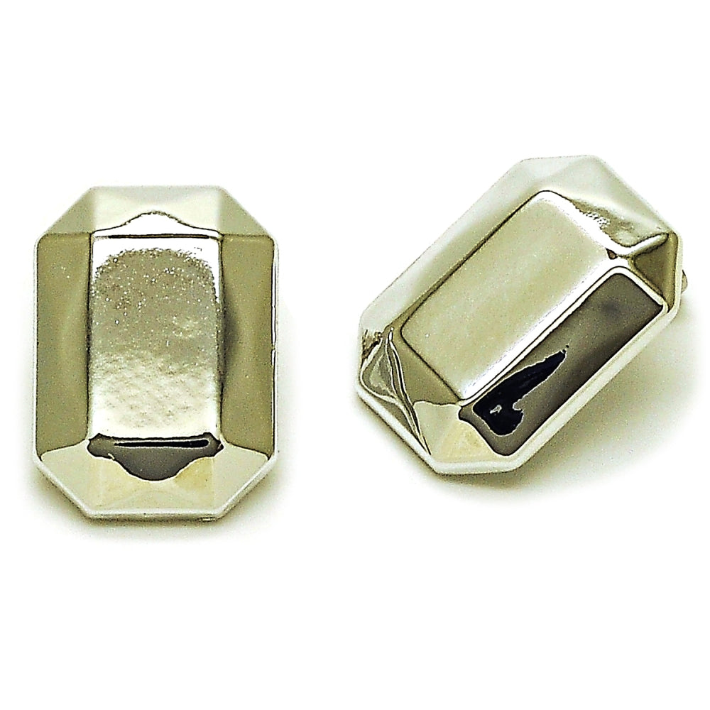 Rhodium Gold Filled Stud Earring, Polished, Rhodium Finish