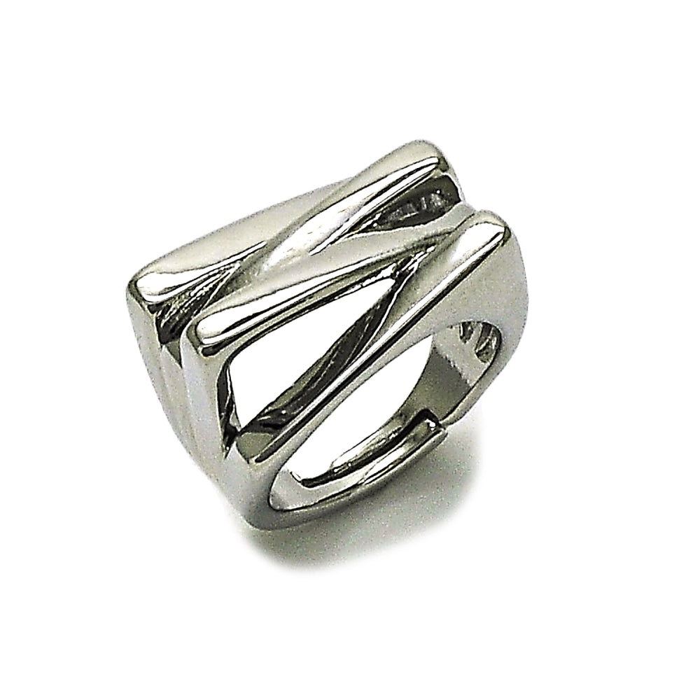 Rhodium Gold Filled Elegant Ring, Polished, Rhodium Finish