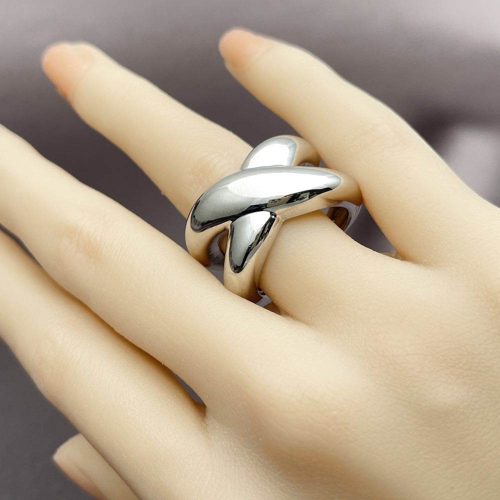 Rhodium Gold Filled Elegant Ring, Polished, Rhodium Finish