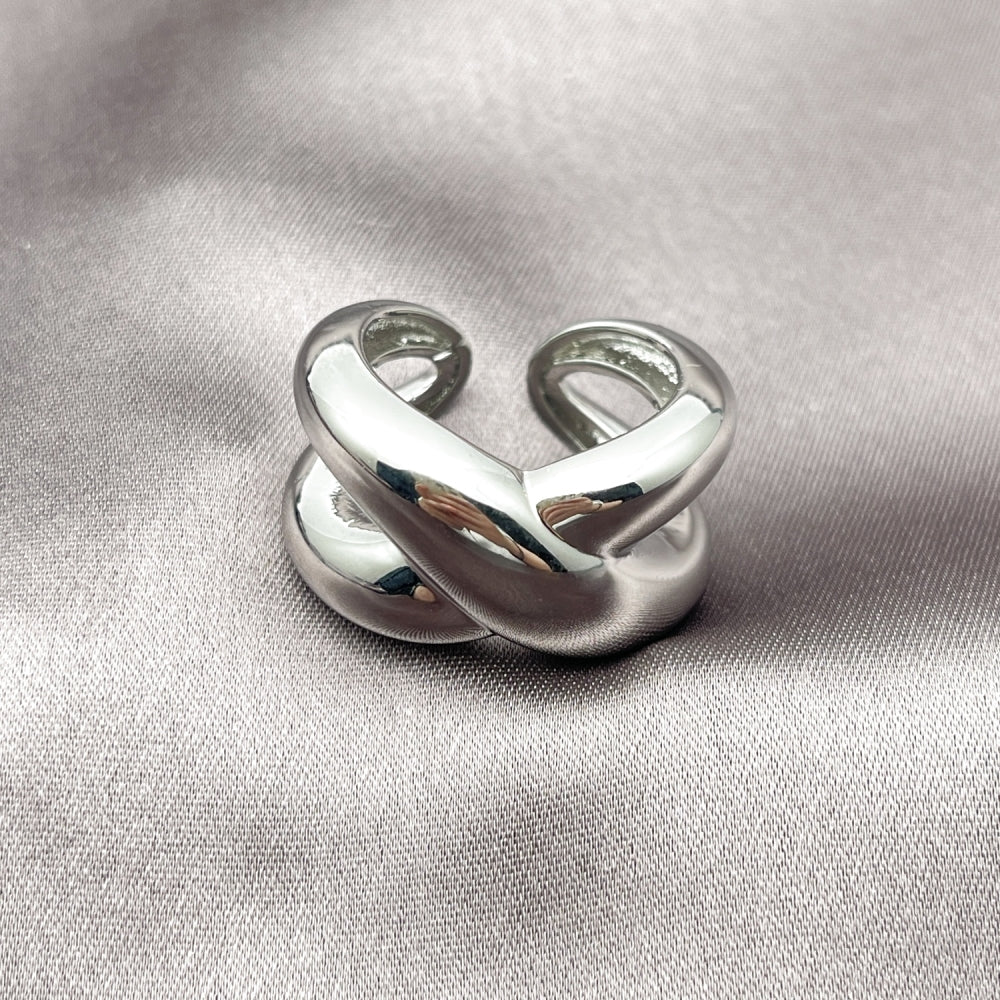 Rhodium Gold Filled Elegant Ring, Polished, Rhodium Finish