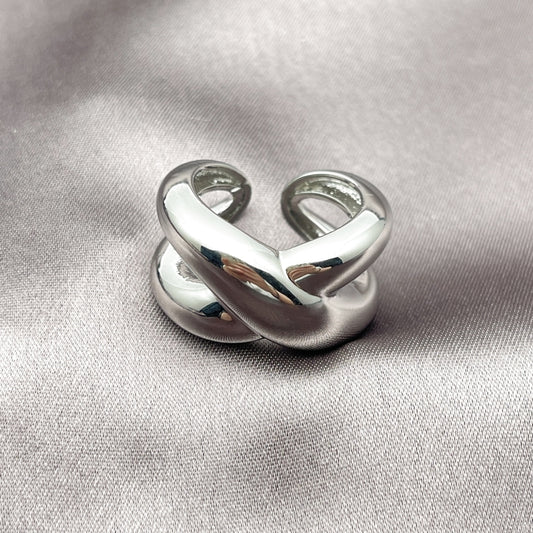 Rhodium Gold Filled Elegant Ring, Polished, Rhodium Finish