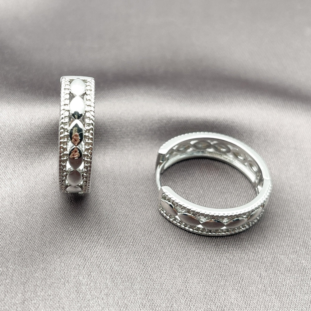 Rhodium Gold Filled Huggie Hoop, Polished, Rhodium Finish