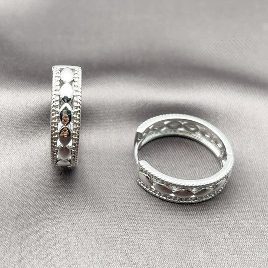 Rhodium Gold Filled Huggie Hoop, Polished, Rhodium Finish