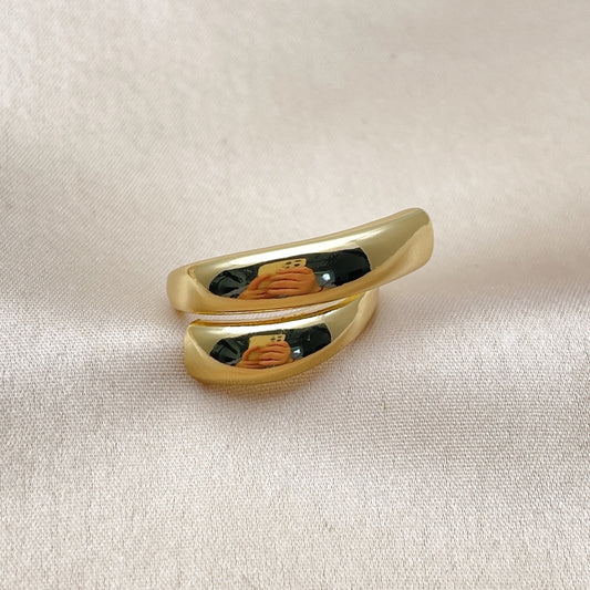 Oro Laminado Elegant Ring, Gold Filled Style Polished, Golden Finish