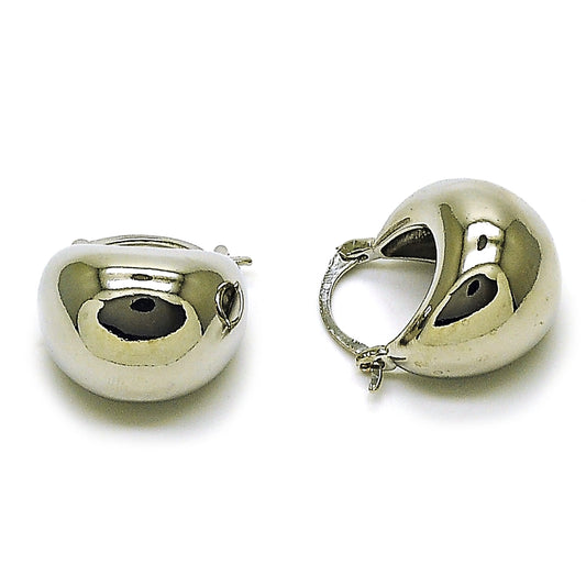 Rhodium Gold Filled Small Hoop, Polished, Rhodium Finish