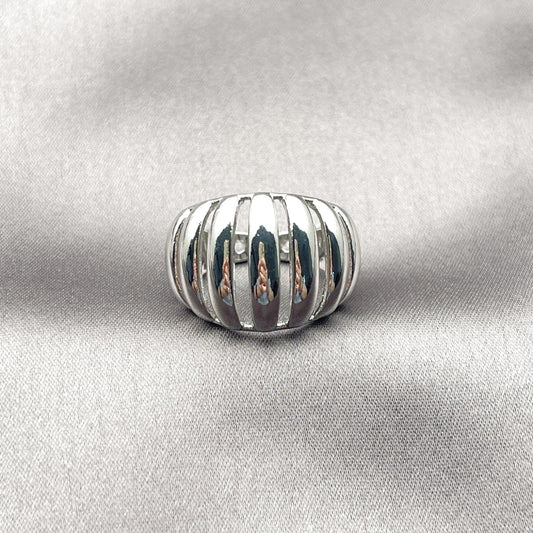 Rhodium Gold Filled Elegant Ring, Polished, Rhodium Finish