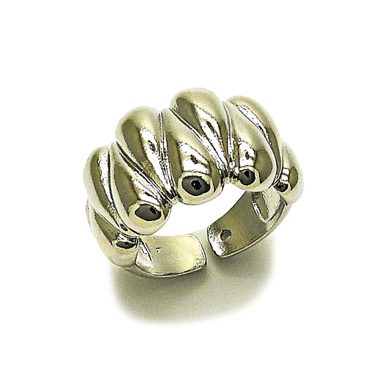 Rhodium Gold Filled Elegant Ring, Heart Design, Polished, Rhodium Finish