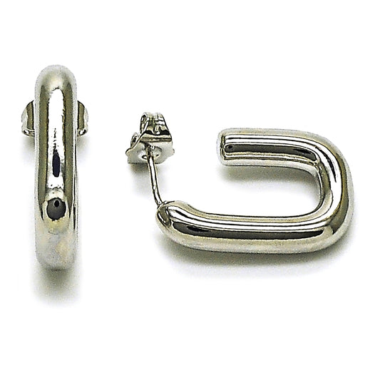 Rhodium Gold Filled Small Hoop, Polished, Rhodium Finish