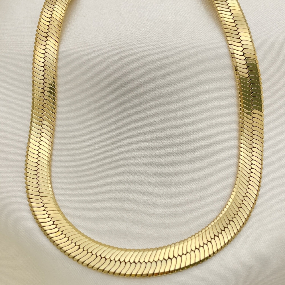 24" Gold Herringbone Necklace Chain 14K Gold Filled Style Chunky Necklace Gift for Her  5.221.004.1.24