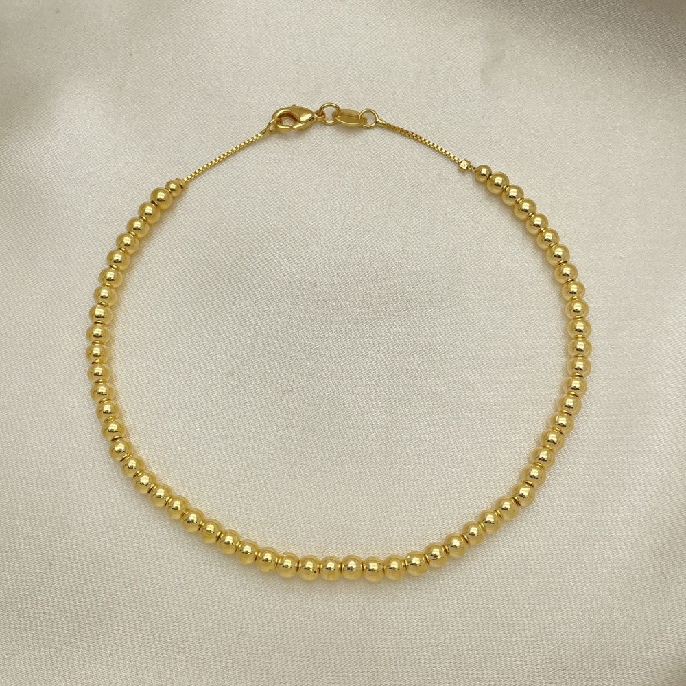 Gold Anklet - Gold Ball Style Handmade with the Highest Gold Filled Style Craftsmanship - Gold Filled Anklets 03.32.0637.10