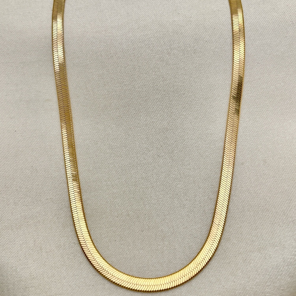 20" Gold Herringbone Necklace Chain- 14K Gold Filled Style Necklace Gift for Her 04.58.0019.20