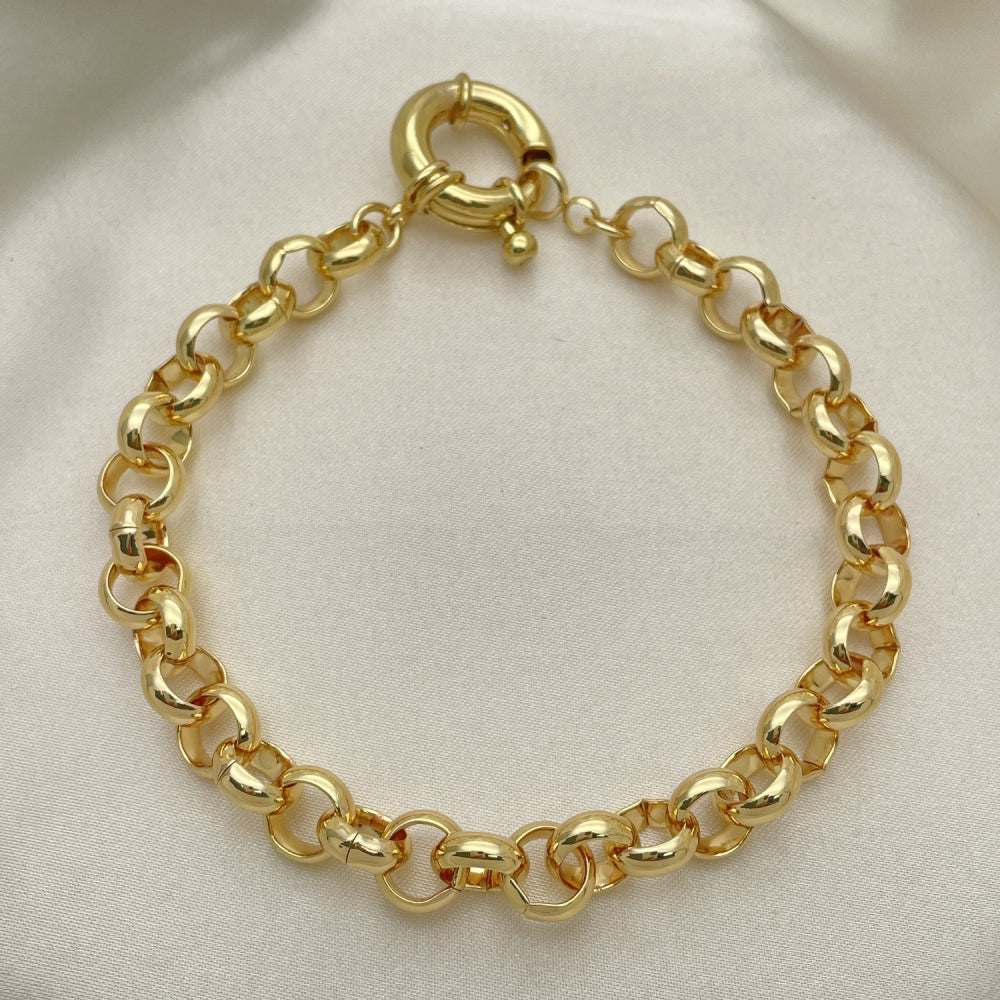 Gold Anklet - Chunky Rolo Chain Handmade with the Highest Gold Filled Style Craftsmanship - Gold Filled Anklets 03.319.0007.10