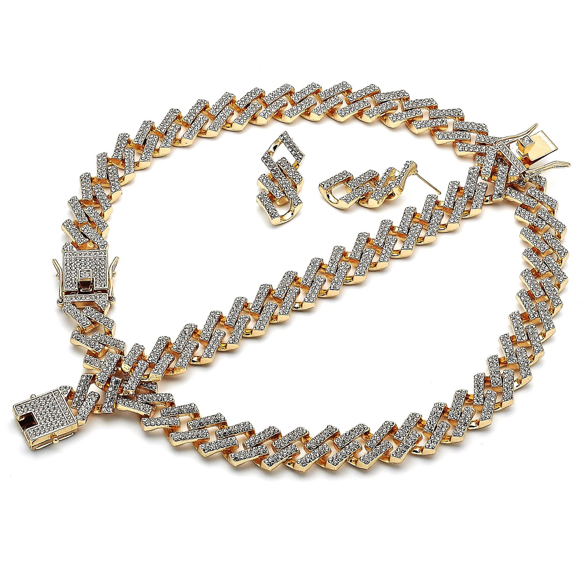 Women's Girls XOXO Hugs & Kisses Necklace Set - Ring Bracelet & Earrings  Jewelry Set 18k Real Gold Plated - Walmart.com
