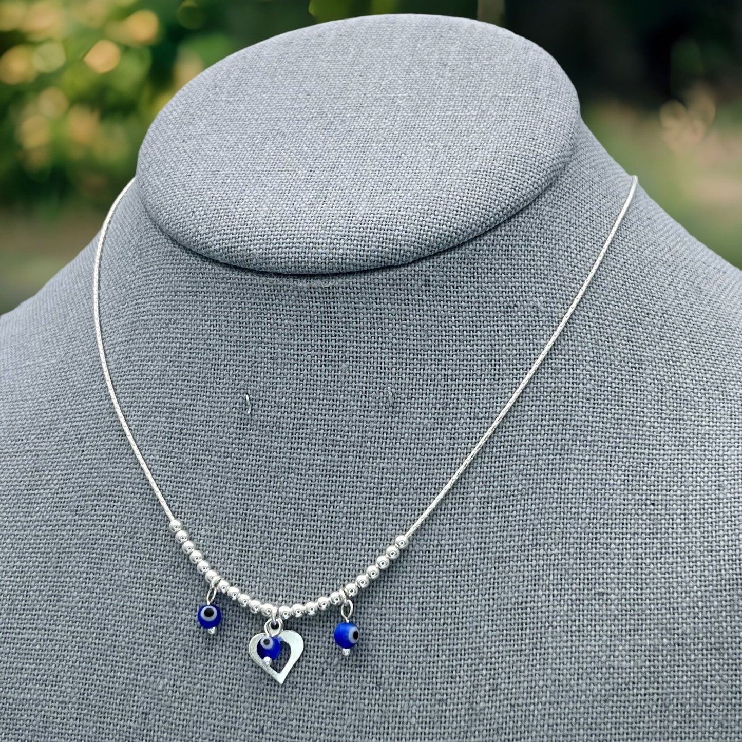 Dainty Evil Eye Necklace Evil Eye Bracelet Silver With Evil Eye Earing  Set, Minimalist Real Silver Jewelry Wholesale Findings, Gift for Her