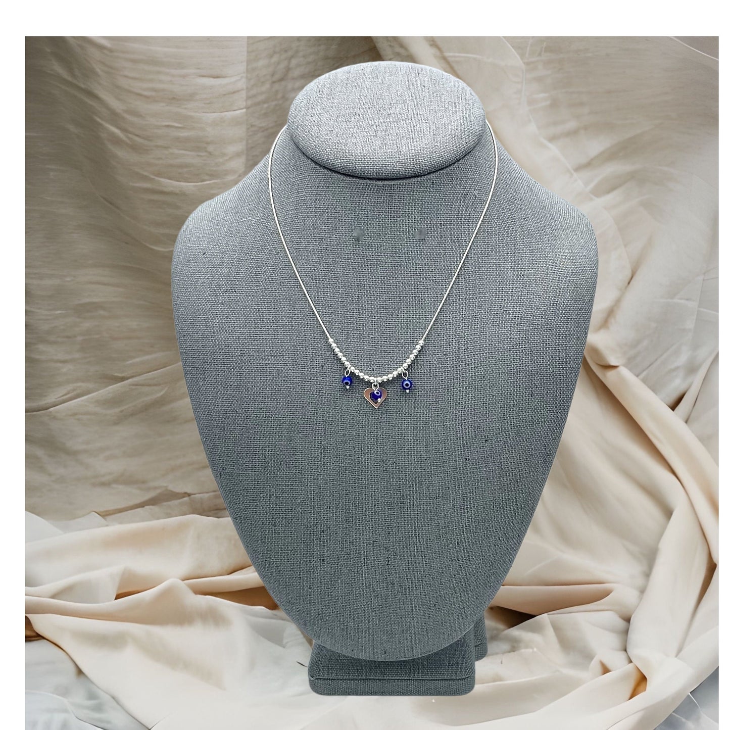 Dainty Evil Eye Necklace Evil Eye Bracelet Silver With Evil Eye Earing  Set, Minimalist Real Silver Jewelry Wholesale Findings, Gift for Her